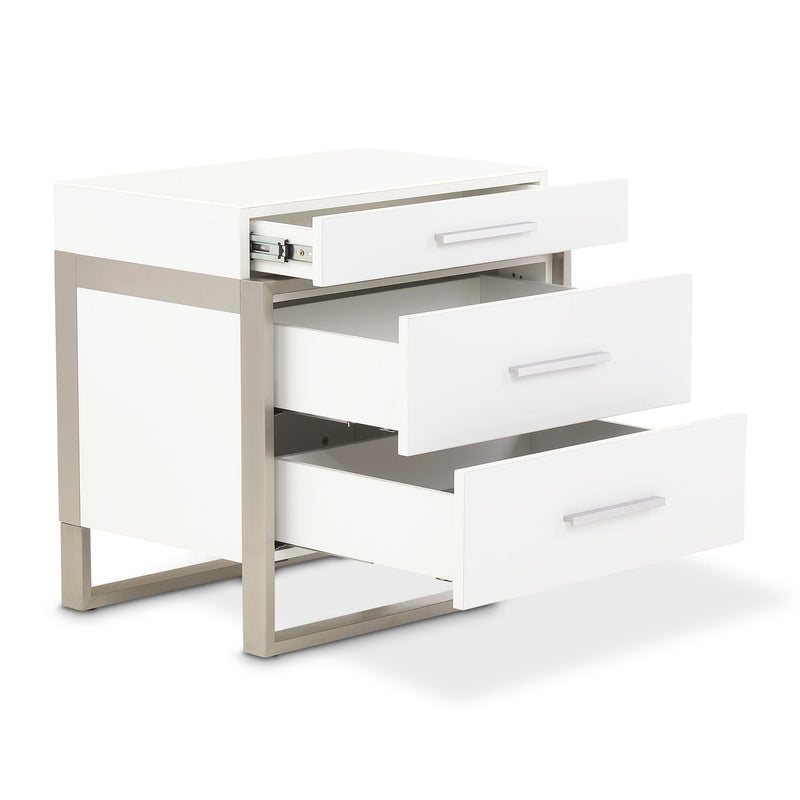 Marquee - Nightstand - Cloud White - R&R Furniture Gallery (Fountain Valley, CA)