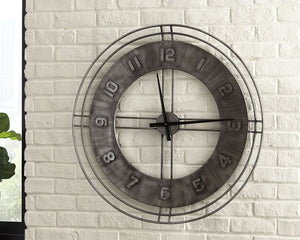 Ana Sofia - Wall Clock - Antique Gray - R&R Furniture Gallery (Fountain Valley, CA)
