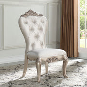Gorsedd - Side Chair (Set of 2) - Cream Fabric & Golden Ivory - R&R Furniture Gallery (Fountain Valley, CA)