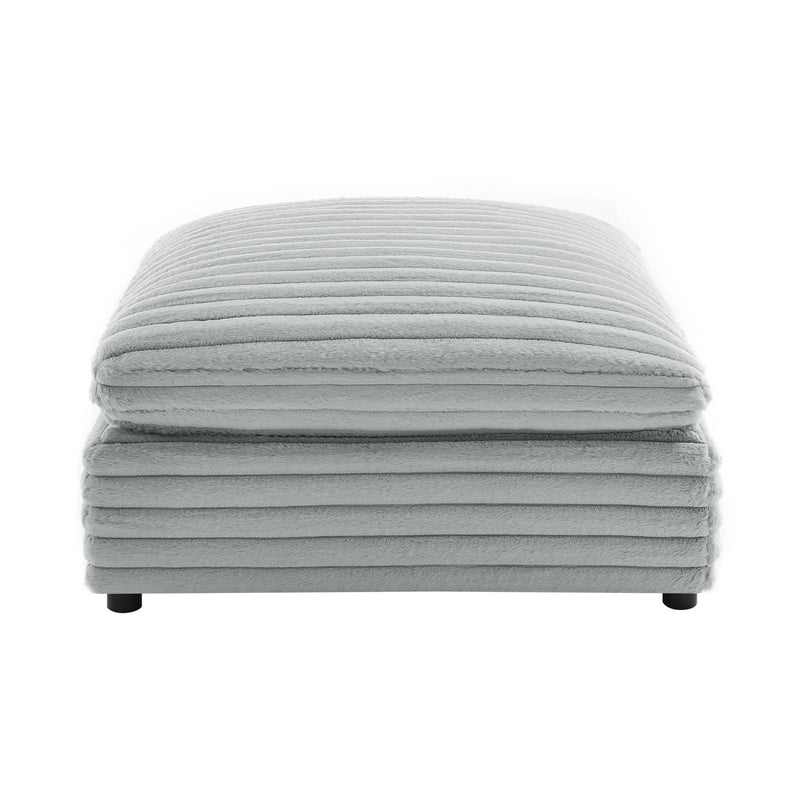 Jenny - Square Ottoman - Gray - R&R Furniture Gallery (Fountain Valley, CA)