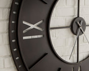 Lytle - Wall Clock - Antique Brown - R&R Furniture Gallery (Fountain Valley, CA)
