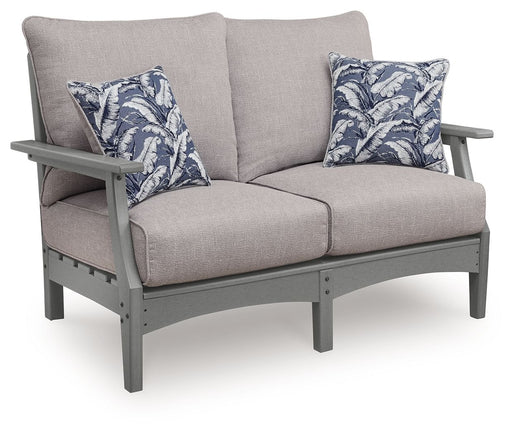 Cove Beach - Loveseat With Cushion - Gray - R&R Furniture Gallery (Fountain Valley, CA)