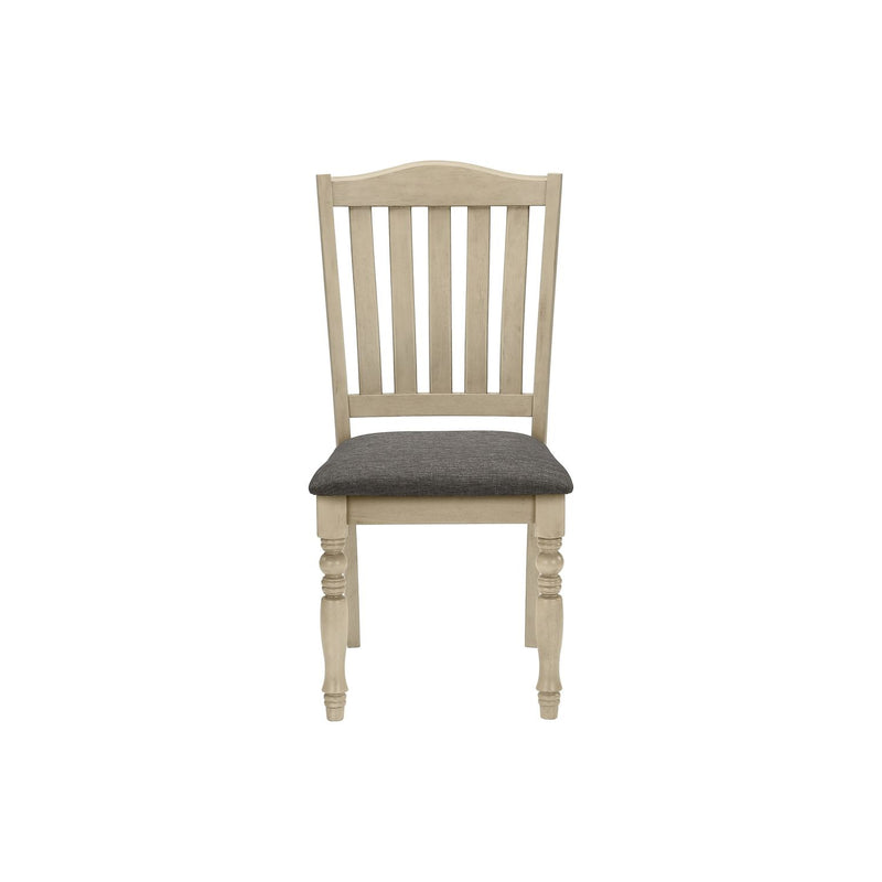 Dining Chair, Upholstered, Side, Transitional (Set of 2) - Gray - R&R Furniture Gallery (Fountain Valley, CA)