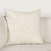 Ivory Carter's accent pillow by Classic Home, 22x22 inches, featuring soft fabric and decorative stitching for cozy home decor.