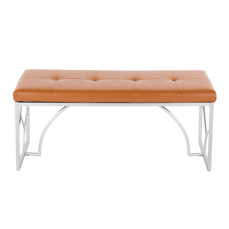 Lumi Source Constellation upholstered contemporary bench with a sleek design and plush cushioning for modern living spaces.