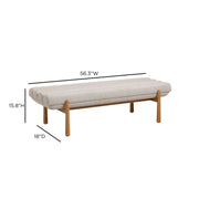 Julianna - Textured Fabric Bench - R&R Furniture Gallery (Fountain Valley, CA)