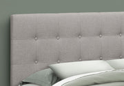 Queen Size, Bed Headboard Only, Upholstered, Durable Construction - Gray - R&R Furniture Gallery (Fountain Valley, CA)