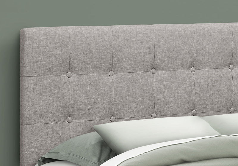 Queen Size, Bed Headboard Only, Upholstered, Durable Construction - Gray - R&R Furniture Gallery (Fountain Valley, CA)