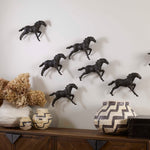 Stampede - Metal Wall Sculpture - Bronze