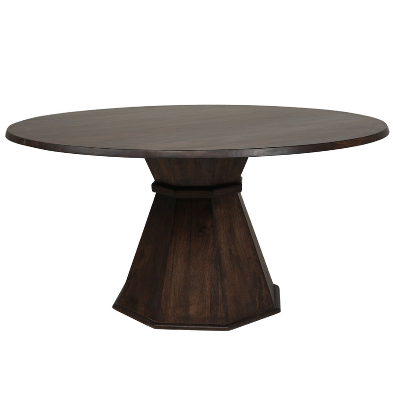 Portico - Dining 60" Round Table - Warm Brown - R&R Furniture Gallery (Fountain Valley, CA)