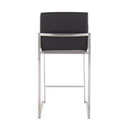 Lumi Source Fuji contemporary high back counter stool with functional design and sleek modern style for bar or kitchen seating.