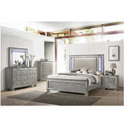 Antares - Mirror With LED - Light Gray Oak - R&R Furniture Gallery (Fountain Valley, CA)