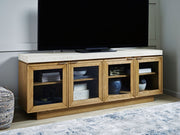 Adanworth - Accent Cabinet - Light Brown / Gray - R&R Furniture Gallery (Fountain Valley, CA)