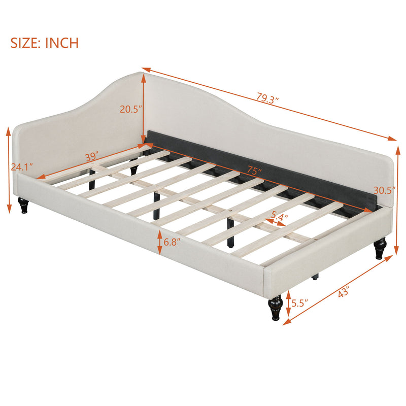Modern L Shaped Daybed With Legs - R&R Furniture Gallery (Fountain Valley, CA)