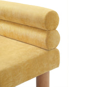 Noble House dining upholstered bench with padded seat and wooden legs, ideal for modern dining room seating.