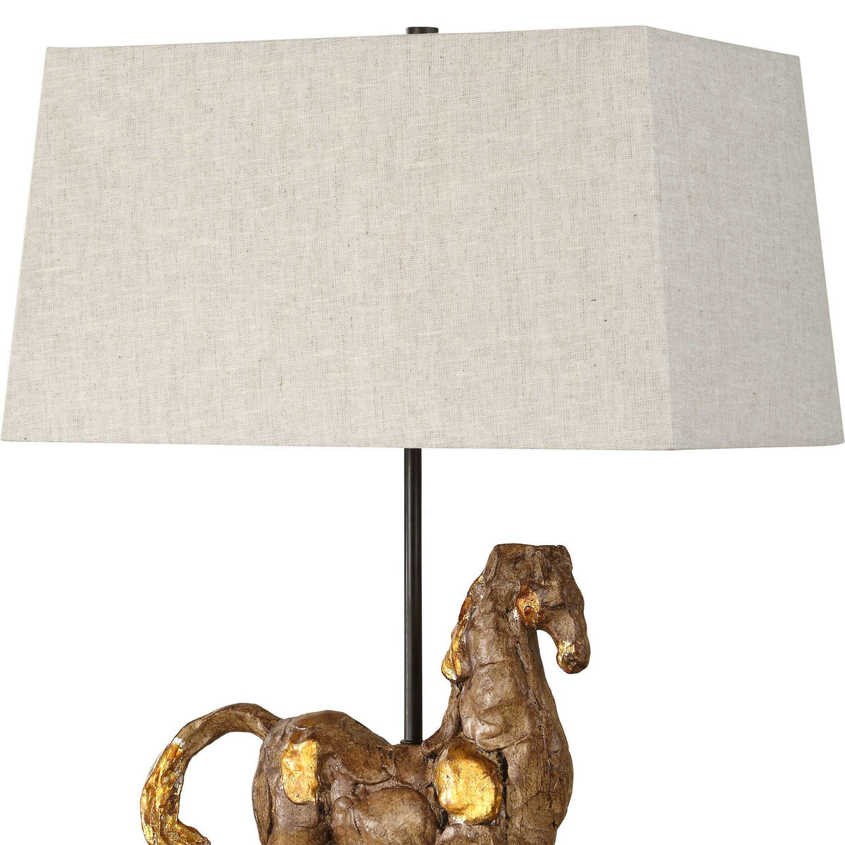 Table Lamp - Aged Brown / Black