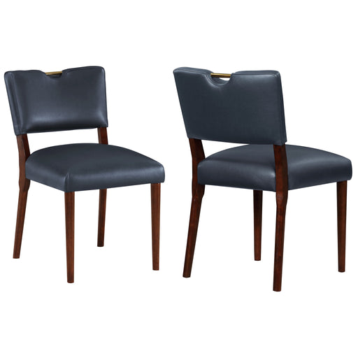 Bryson - Dining Chair (Set of 2) - Dark Navy - R&R Furniture Gallery (Fountain Valley, CA)