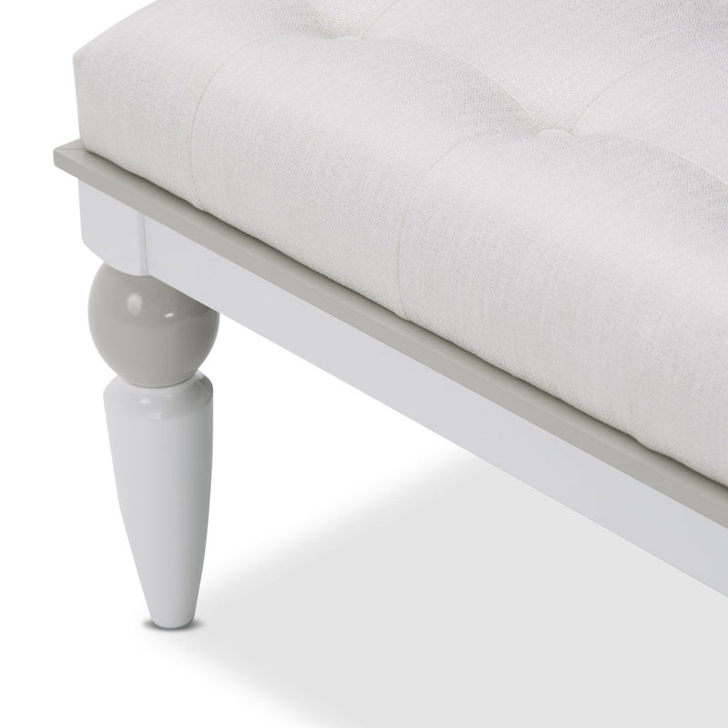 Sky Tower - Bedside Bench - Ice / Cloud White - R&R Furniture Gallery (Fountain Valley, CA)
