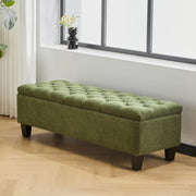 Ottoman Bench & Storage - Green - R&R Furniture Gallery (Fountain Valley, CA)