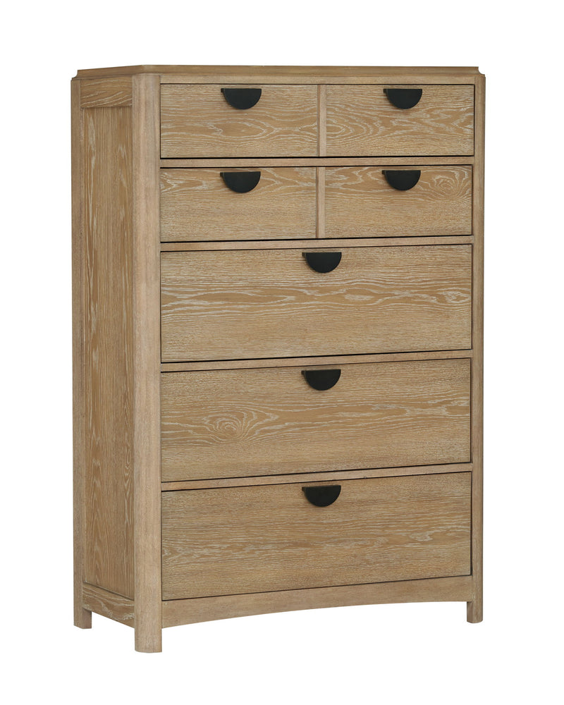 Escape - Bedroom 5 Drawer Chest With Cedar Bottom - Glazed Natural Oak - R&R Furniture Gallery (Fountain Valley, CA)