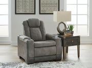 Next-Gen Durapella - Pwr Recliner/Adj Headrest - R&R Furniture Gallery (Fountain Valley, CA)
