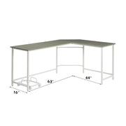 Bambina - Computer Desk - Gray & White - R&R Furniture Gallery (Fountain Valley, CA)