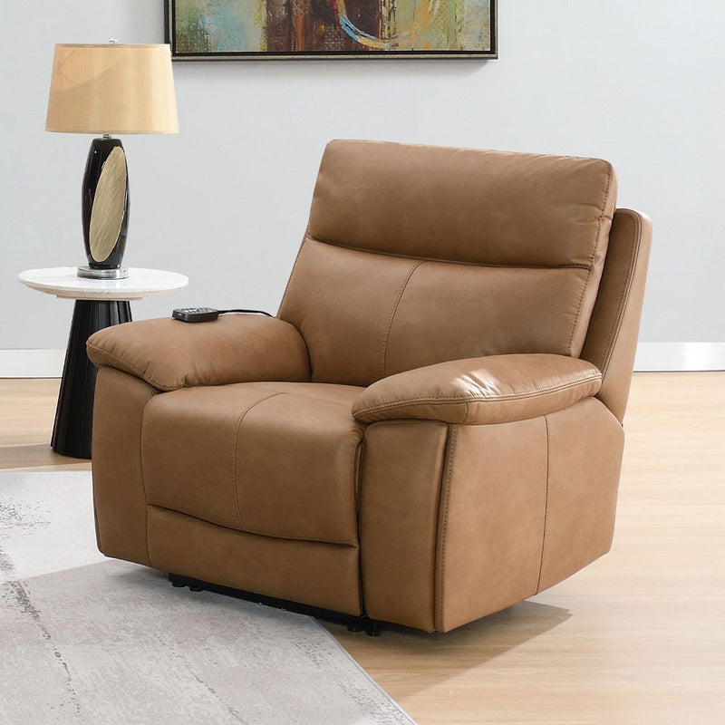 Chavis - Power Motion Recliner With USB & Power Headrest - Brown - R&R Furniture Gallery (Fountain Valley, CA)