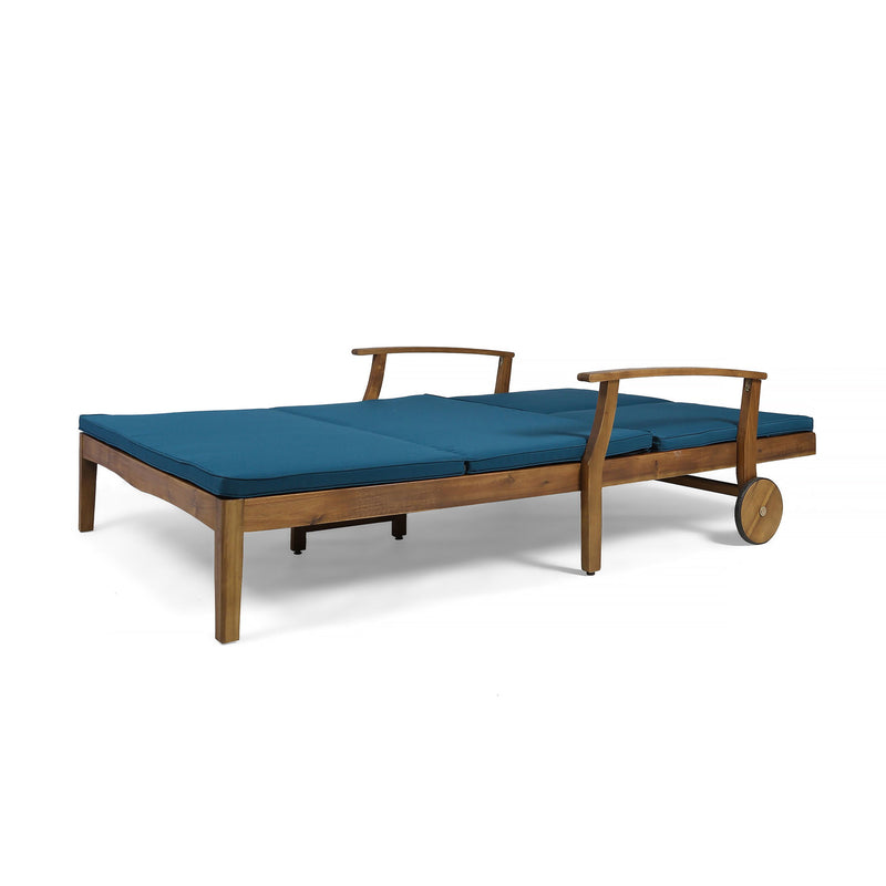 Etherealize - Outdoor Adjustable Double Chaise Lounge With Water Resistant Cushions - R&R Furniture Gallery (Fountain Valley, CA)