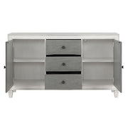Katia - Server - Rustic Gray & Weathered White - R&R Furniture Gallery (Fountain Valley, CA)