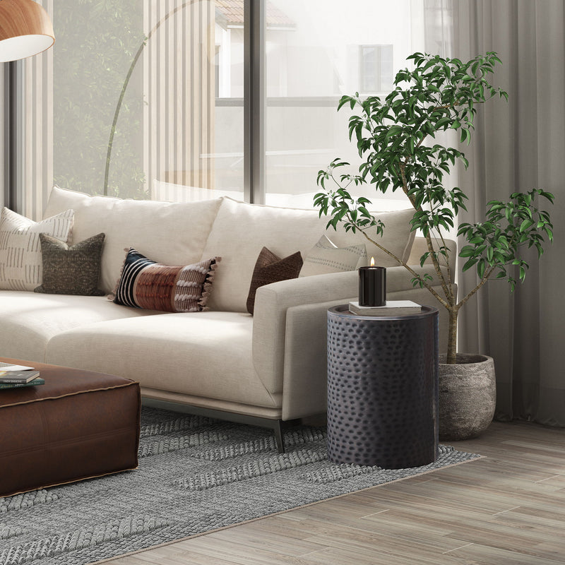 Corbin - Hammered Metal Side Table - R&R Furniture Gallery (Fountain Valley, CA)