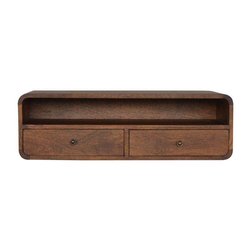 Floating Open Console - Chestnut - R&R Furniture Gallery (Fountain Valley, CA)