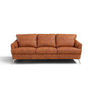 Safi - Sofa - Cappuccino Leather - R&R Furniture Gallery (Fountain Valley, CA)