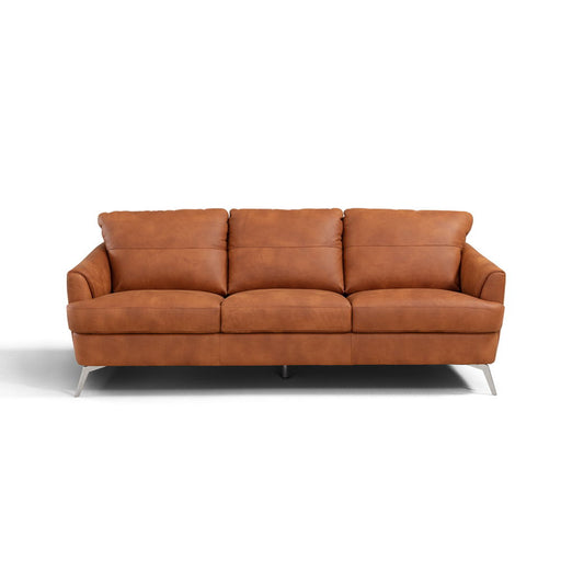 Safi - Sofa - Cappuccino Leather - R&R Furniture Gallery (Fountain Valley, CA)