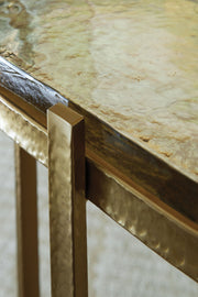 Porterville - Accent Table - Gold Finish - R&R Furniture Gallery (Fountain Valley, CA)