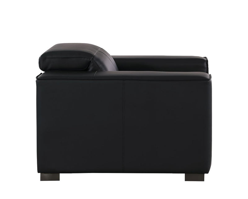 1208 - Leather Power Reclining Chair With Power Headrest