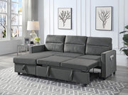 Ivy - Reversible Sleeper Sectional Sofa With Storage Chaise And Side Pocket - R&R Furniture Gallery (Fountain Valley, CA)