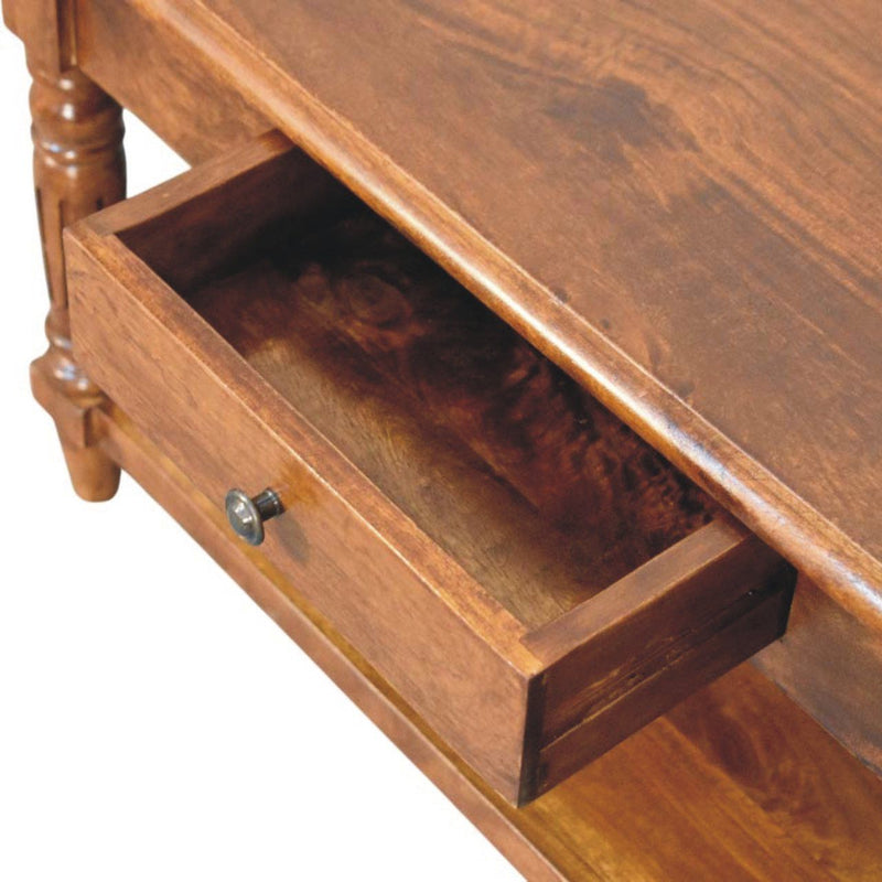 Turned Legs Drawer Table - R&R Furniture Gallery (Fountain Valley, CA)