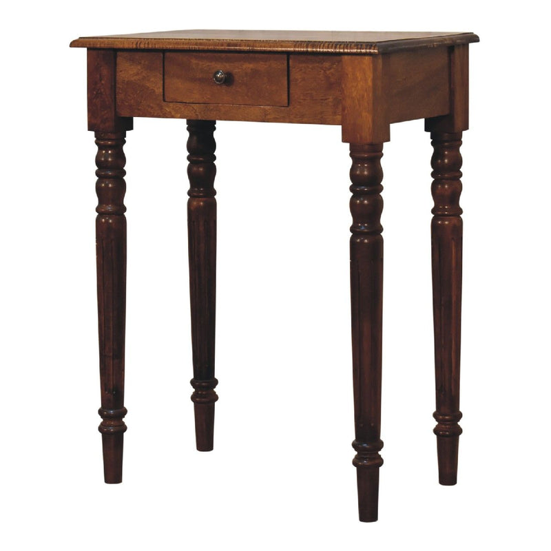 Turned Leg Writing Desk - Chestnut - R&R Furniture Gallery (Fountain Valley, CA)