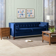 Jack - Modern Tuxedo Tufted Sofa - Navy Blue - R&R Furniture Gallery (Fountain Valley, CA)