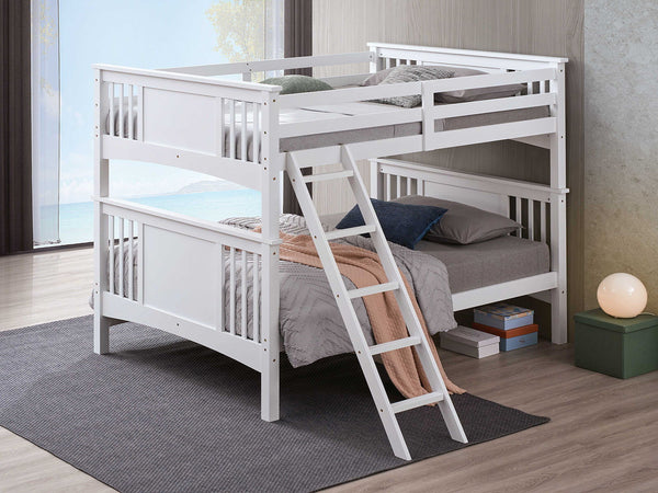 Spring Creek - Full/Full Bunk Bed, White