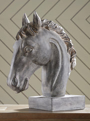 Antique black Carnlow sculpture by Signature Design by Ashley®, featuring intricate details in a decorative figurine.
