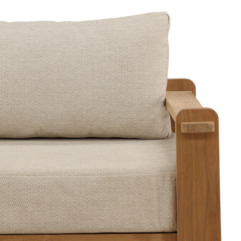 Julie - Outdoor Sofa Chair - Fairfax Taupe And Natural