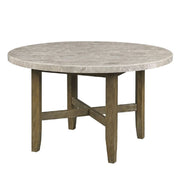 Karsen - Dining Table With Marble Top - Natural Marble Top & Rustic Oak - R&R Furniture Gallery (Fountain Valley, CA)