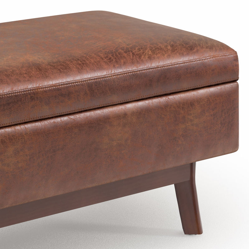 Owen - Upholstered Rectangular Storage Ottoman - R&R Furniture Gallery (Fountain Valley, CA)
