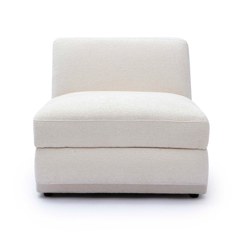 Perry - Modular Armless Chair - Cream - R&R Furniture Gallery (Fountain Valley, CA)