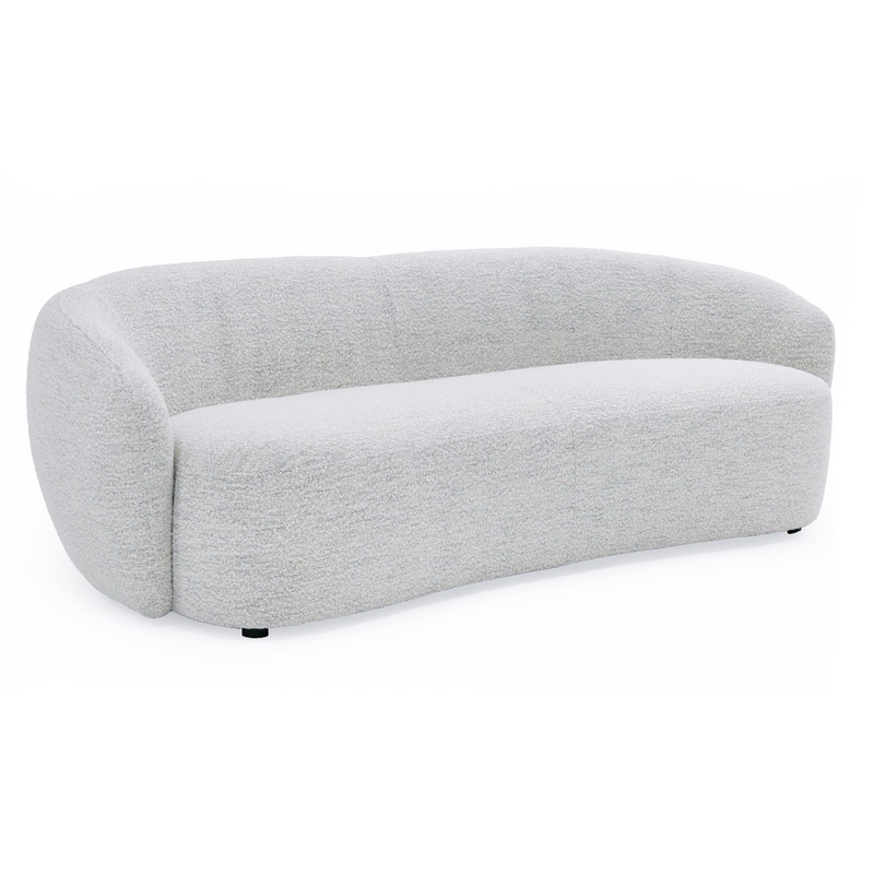 Omaha - Modern Off White Fabric Sofa — view 4