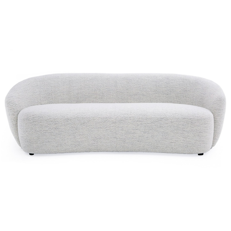 Omaha - Modern Off White Fabric Sofa — view 3