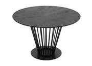 Conroy + Luzerne - Modern Black + Pink Dining Table Set — view 2