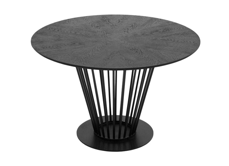 Conroy + Luzerne - Modern Black + Pink Dining Table Set — view 2