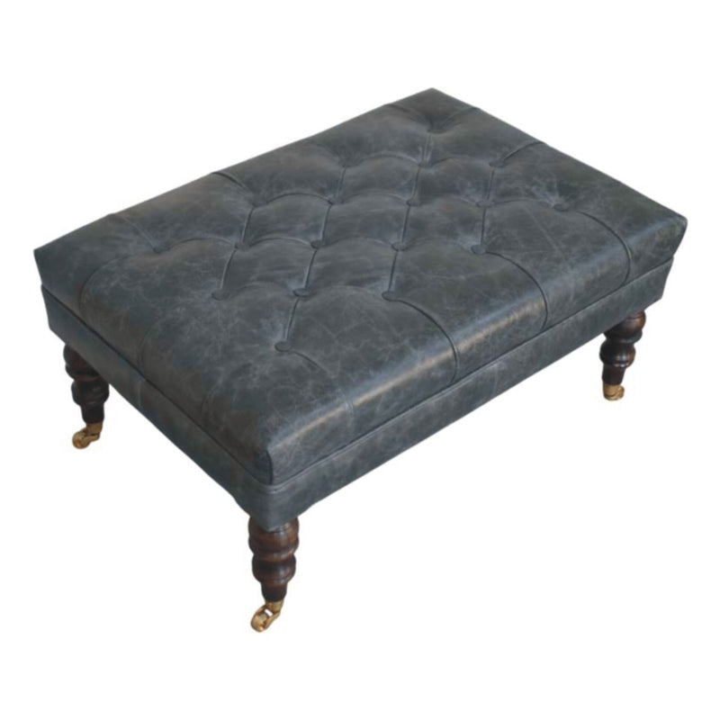 Buffalo - Ottoman With Castor Legs - R&R Furniture Gallery (Fountain Valley, CA)